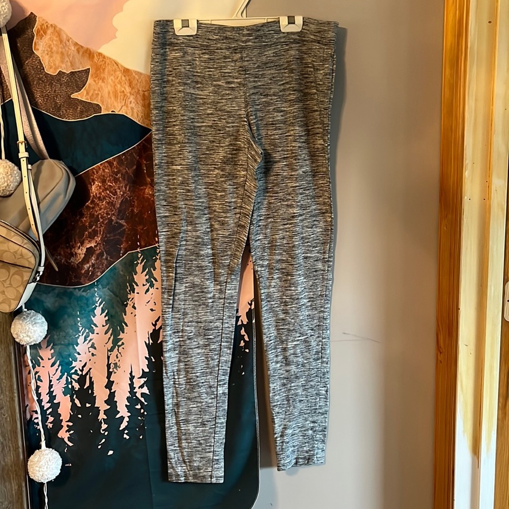 Express Gray Space-Dye Leggings